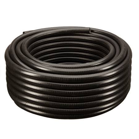 Black PVC Schedule 40 Flexible Pipe W4551