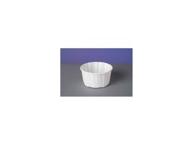 4 oz White Pleated Paper Portion Cup N912