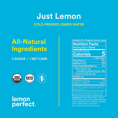 12-Pack 12 fl oz Cold-Pressed Lemon Water F579