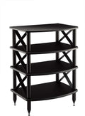 Four Shelf Audio Rack Media Stand and Components Cabinet W32646