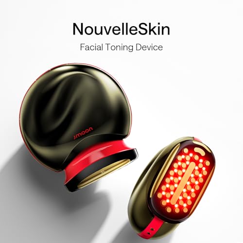 Facial Toning Device, Microcurrent Facial Device, Red Light Therapy, 4 Modes, 5 Intensity Levels D365