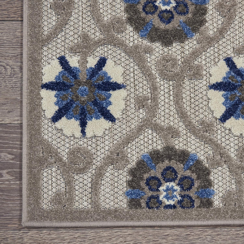 Grey/Blue 7' x 10' Area Rug Y48476