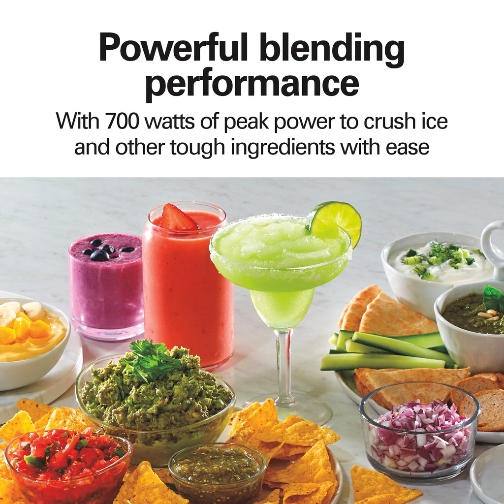 40 oz. Glass Jar Blender with 3-Cup Chopper, 700 Watts, Stainless Steel C81349