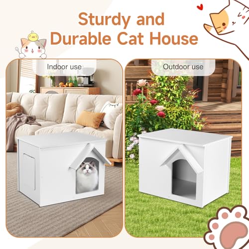 Waterproof Insulated Cat House with Escape Door O5858