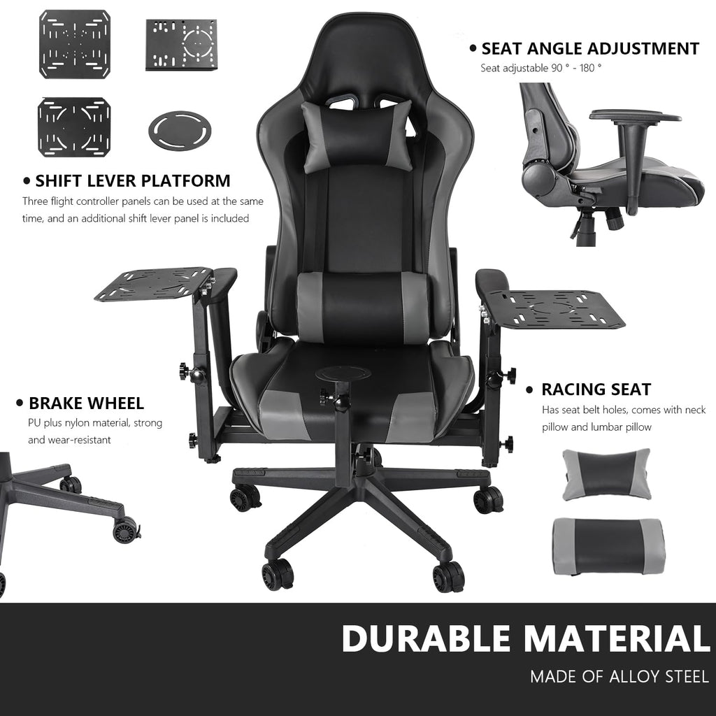 Multifunctional Flight Racing Simulator Cockpit Joystick Mount with Chair S325607