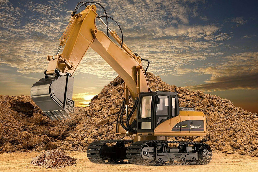 Metal Construction Toys RC Excavator Y675