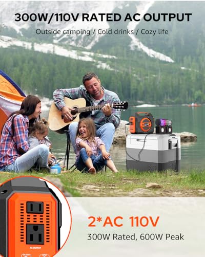 Portable Solar Generator 300W 220Wh with 40W Solar Panel F9128