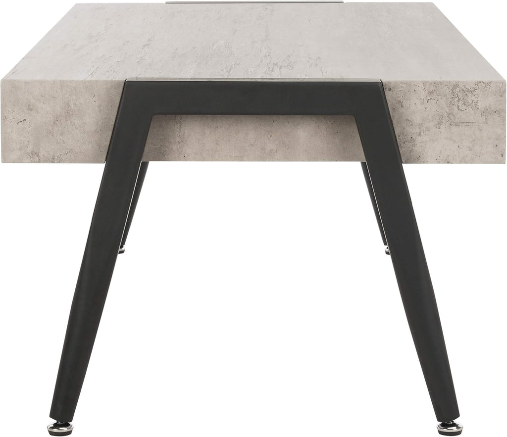 Light Grey and Black Coffee Table X52138