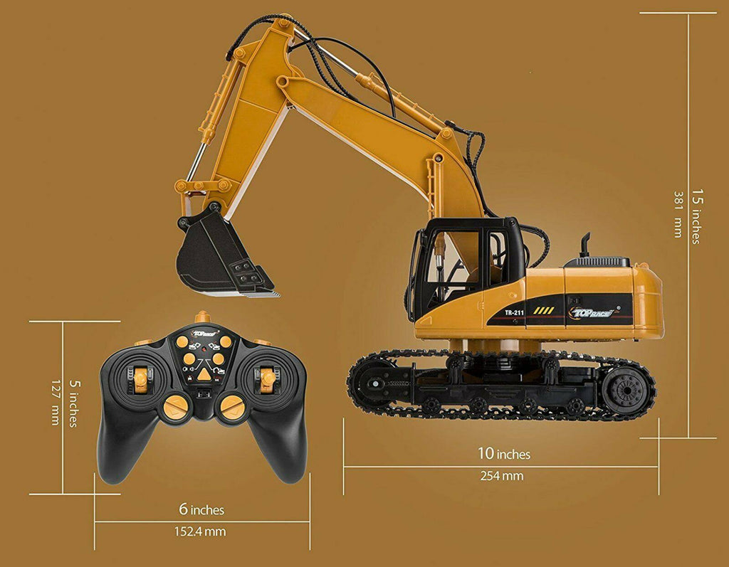 Metal Construction Toys RC Excavator Y675
