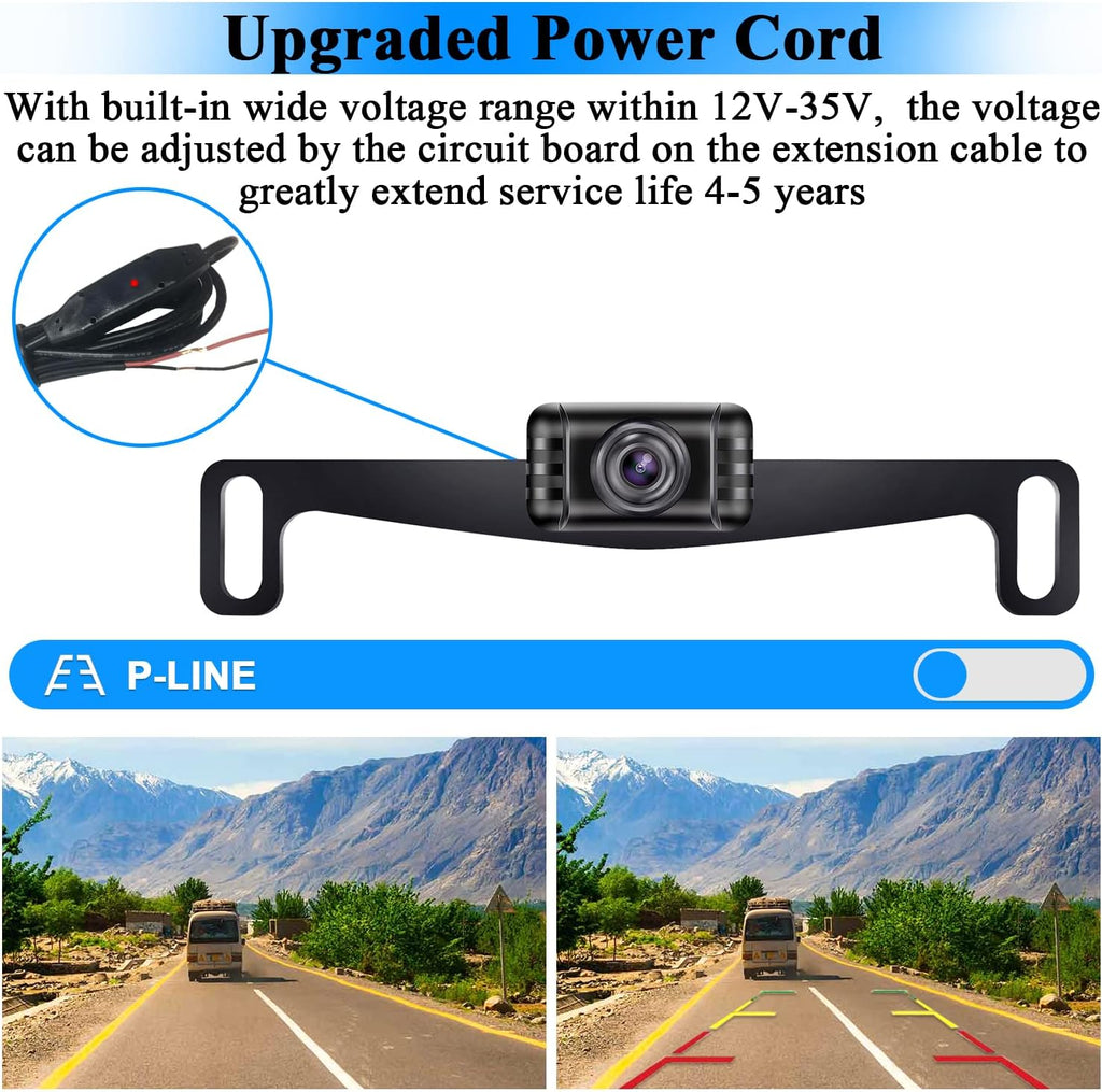 Wireless Backup Camera with 5'' Monitor HD 1080P H734