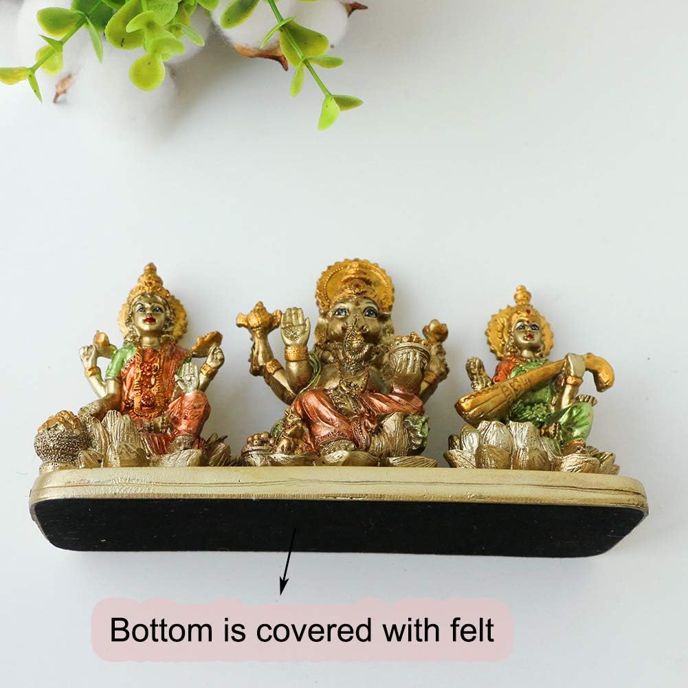 Hindu Lakshmi Ganesha Saraswati Statue J67149