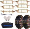 Snow Chains for Car SUV Truck RV 6 Pack D81560