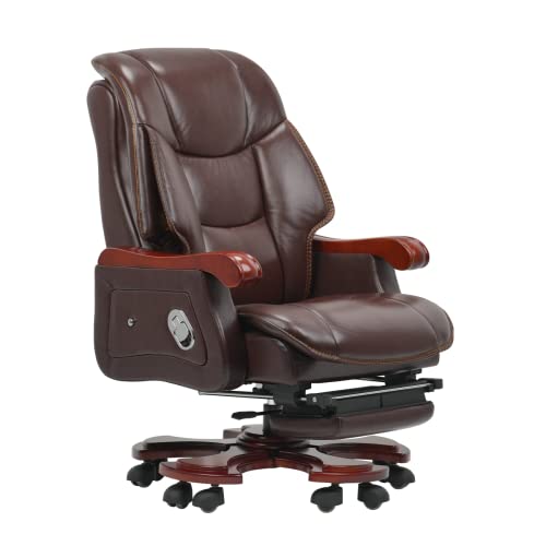 High Back Genuine Leather Office Chair D554