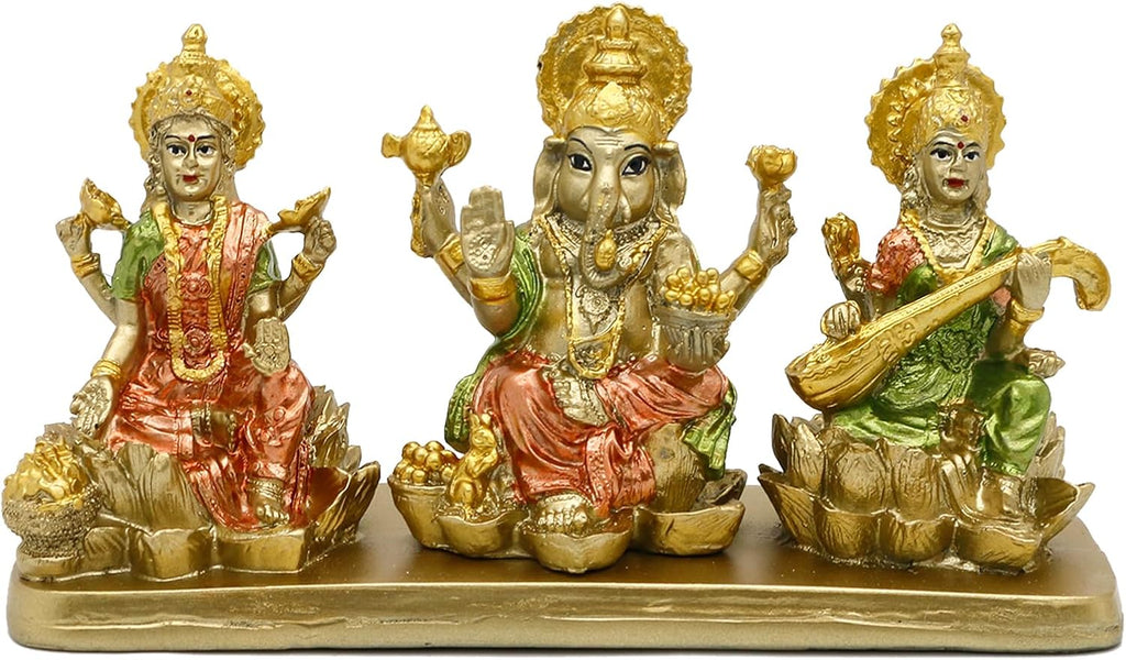 Hindu Lakshmi Ganesha Saraswati Statue J67149