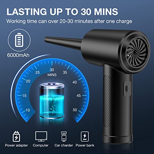 Cordless Electric Air Duster 51000RPM Rechargeable with LED Light V899