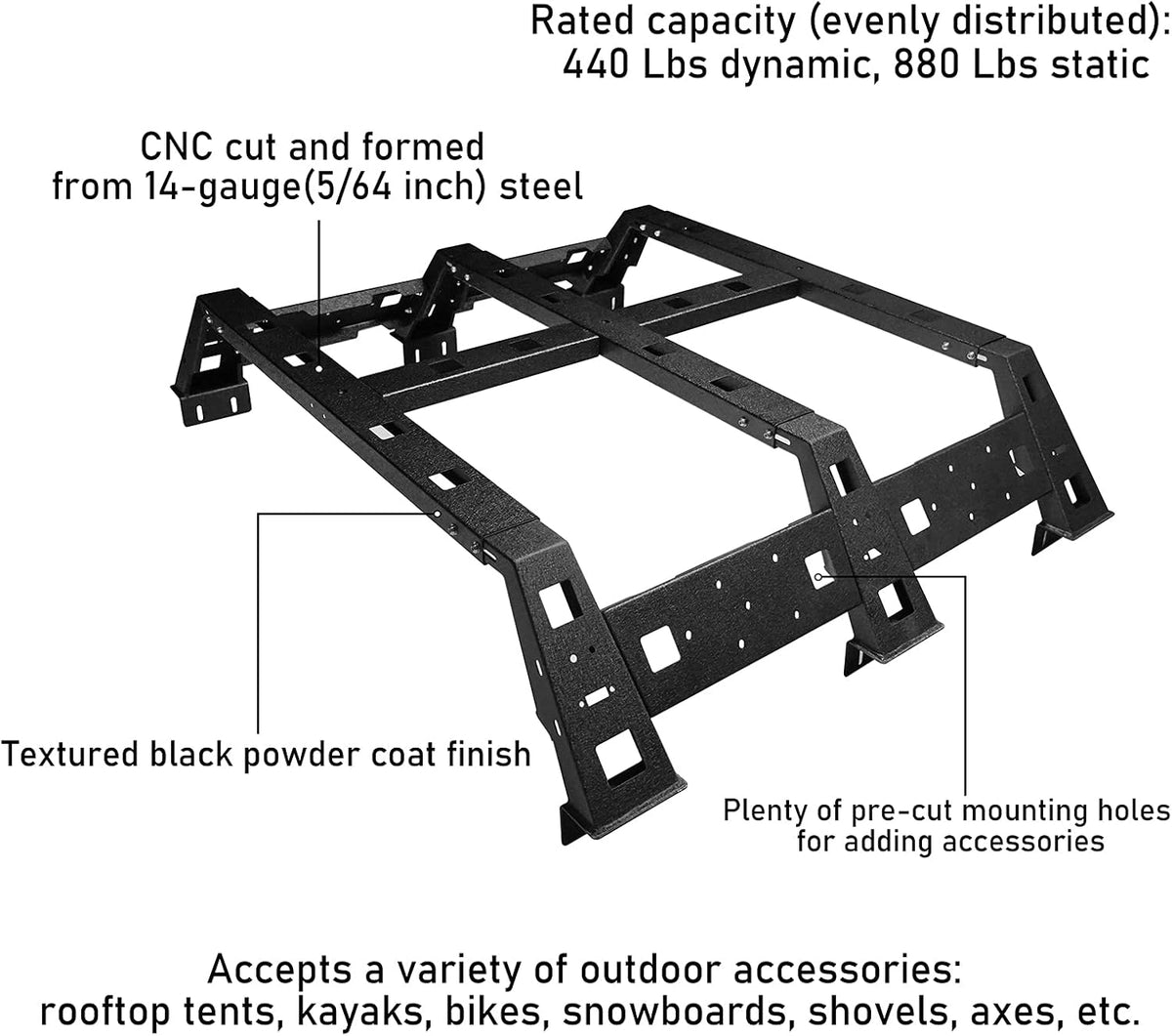 11.5 Bed Rack Truck Cargo Carrier L968