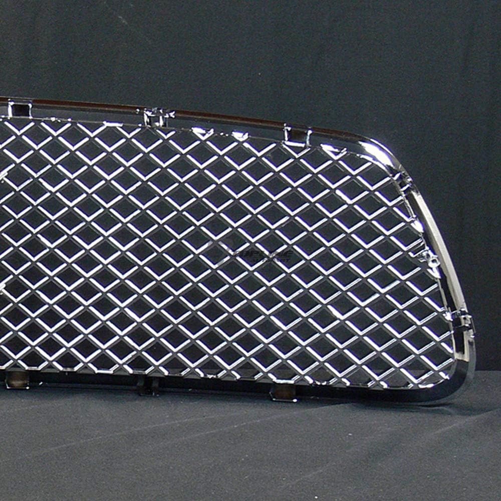 Chrome Mesh Front Hood Bumper Grill Grille ABS For 2011-2014 Dodge Charger S7624