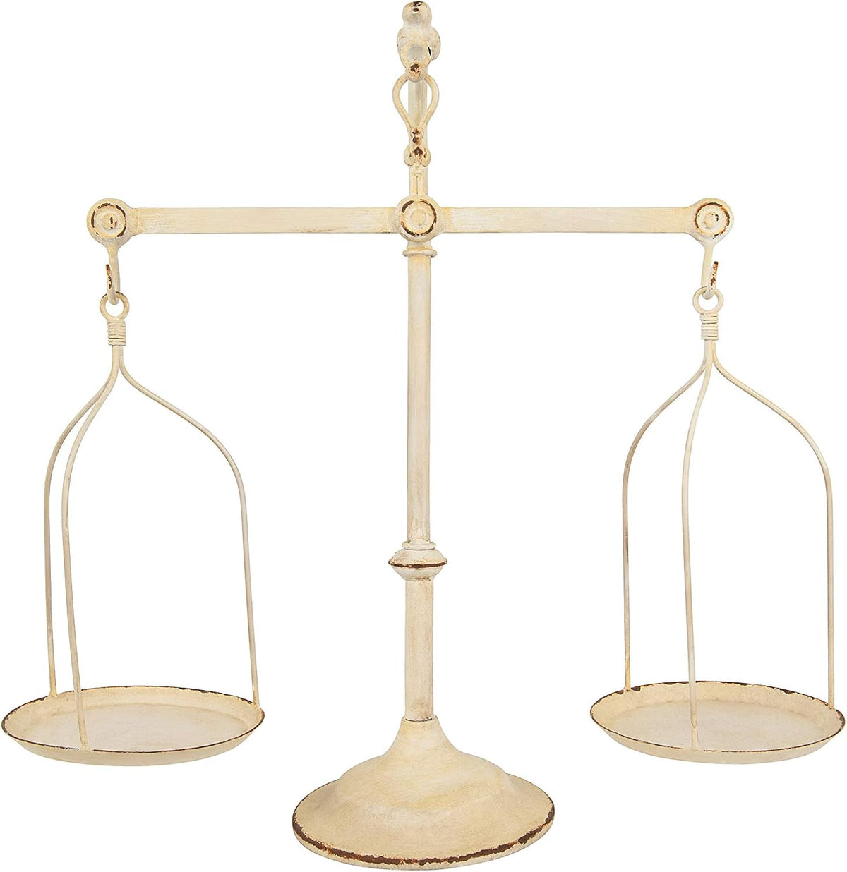 Bronze Decorative Vintage Metal Scale with Bird Finial, Pack of 2 L9973