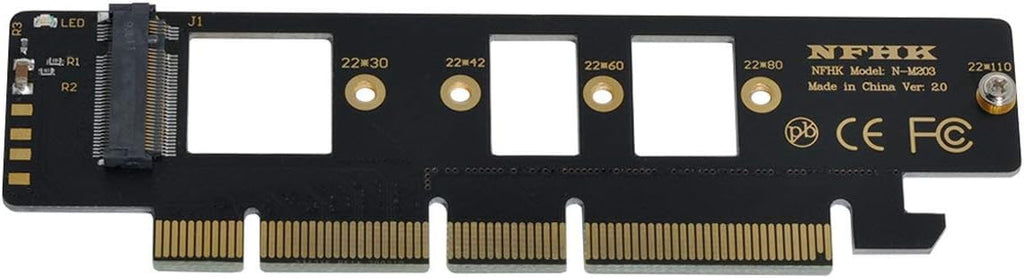 NGFF M.2 M-Key NVME AHCI SSD to PCI-E 3.0 16x 4X Adapter F6685