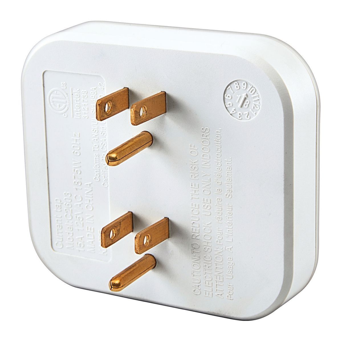 6 Outlet Grounded Adapter V581