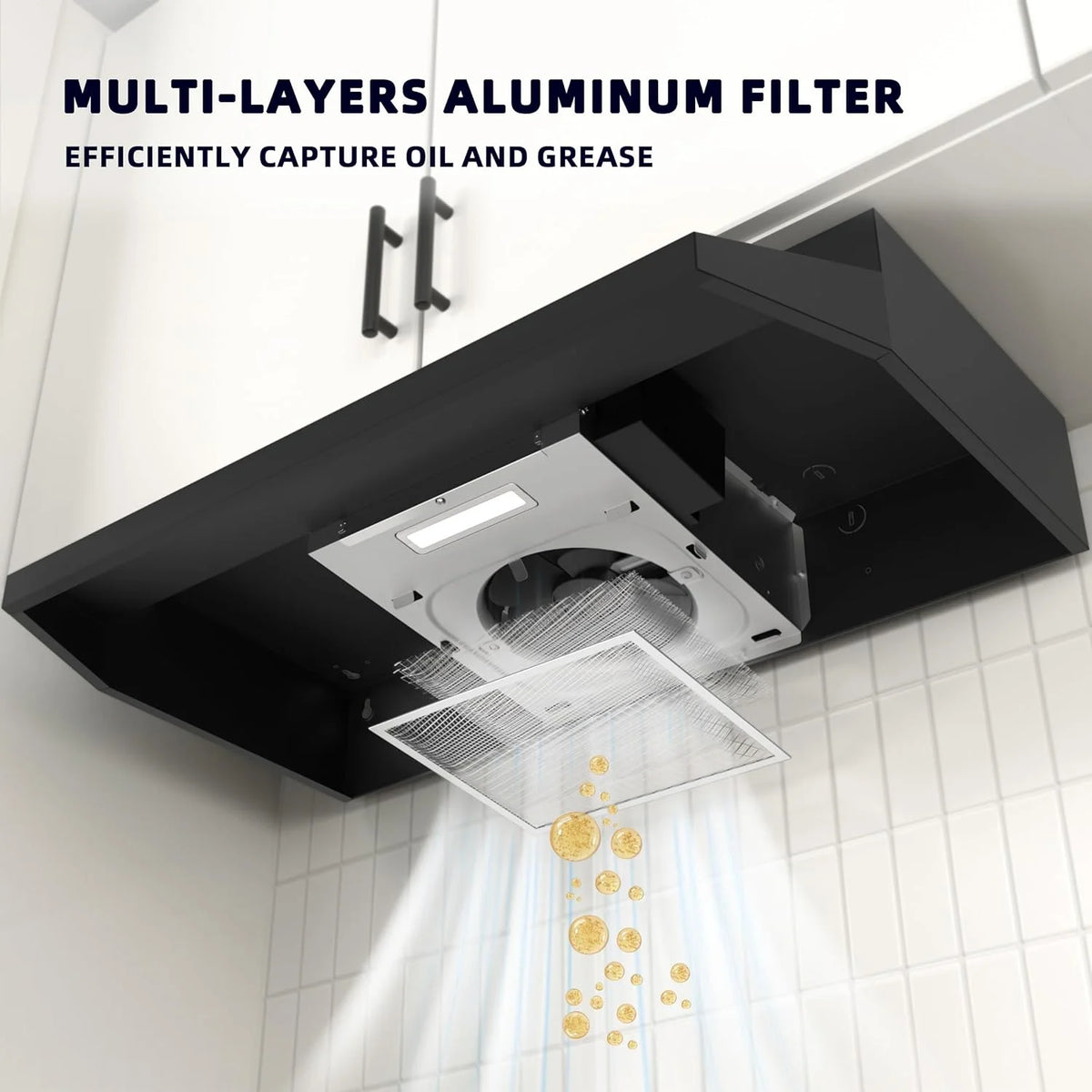 Black 30 inch Under Cabinet Range Hood with 300 CFM Y622000