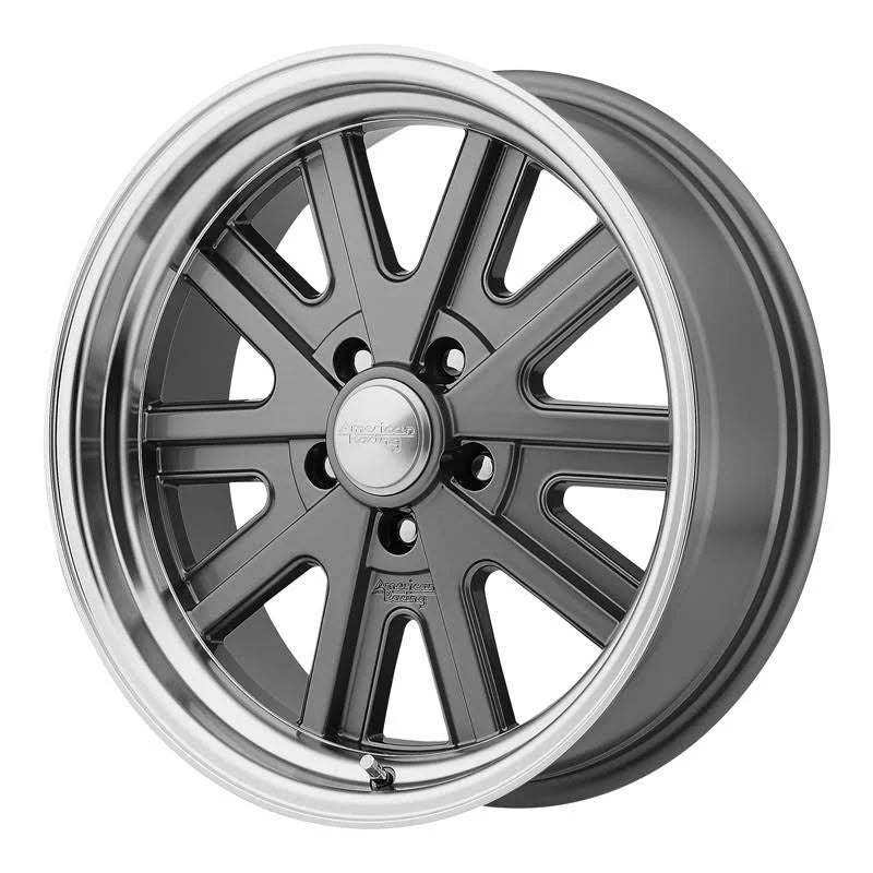 17x9 5x120.65 0mm Mag Gray Machined Wheels V494