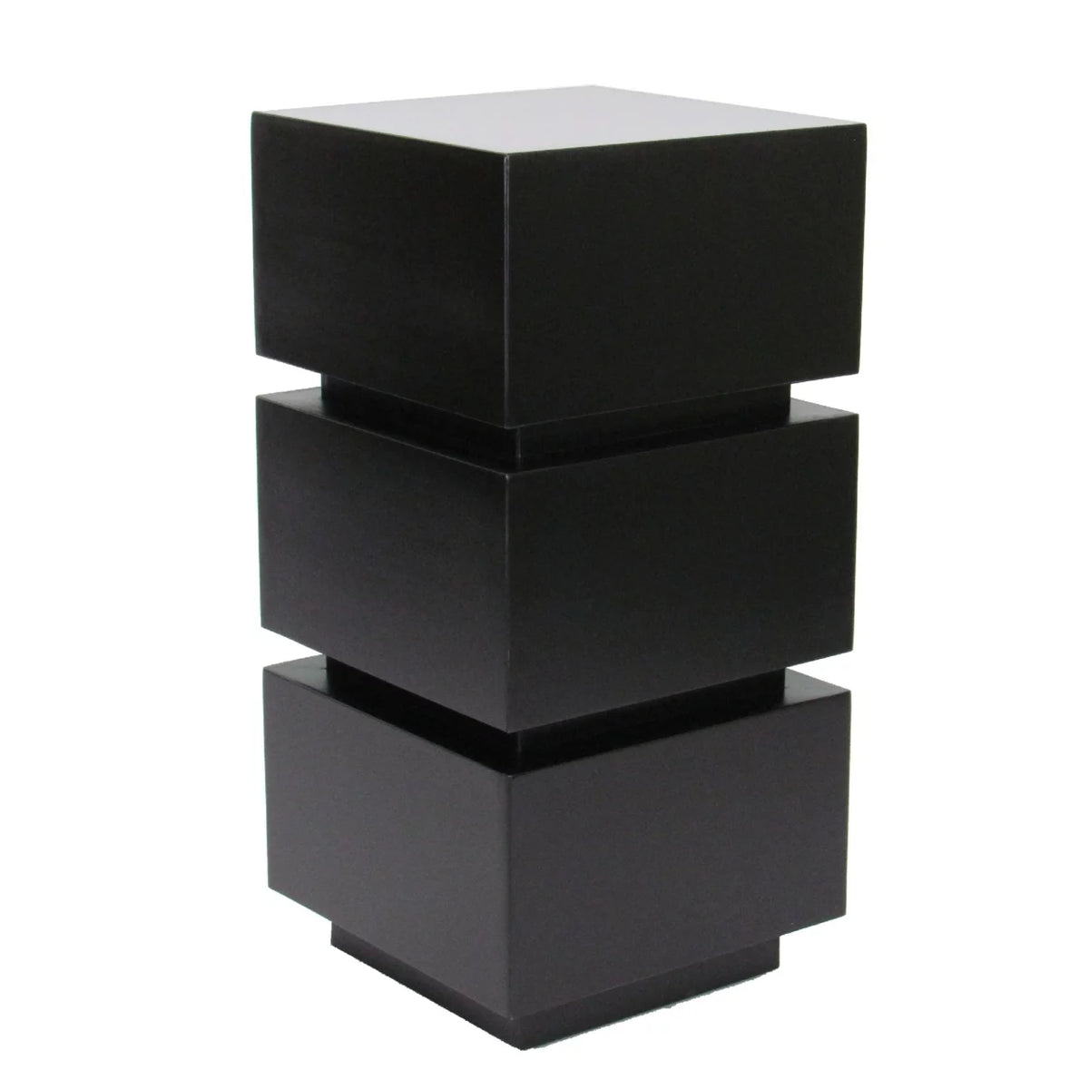 Antique Black Wooden Pedestal Stand Z856358