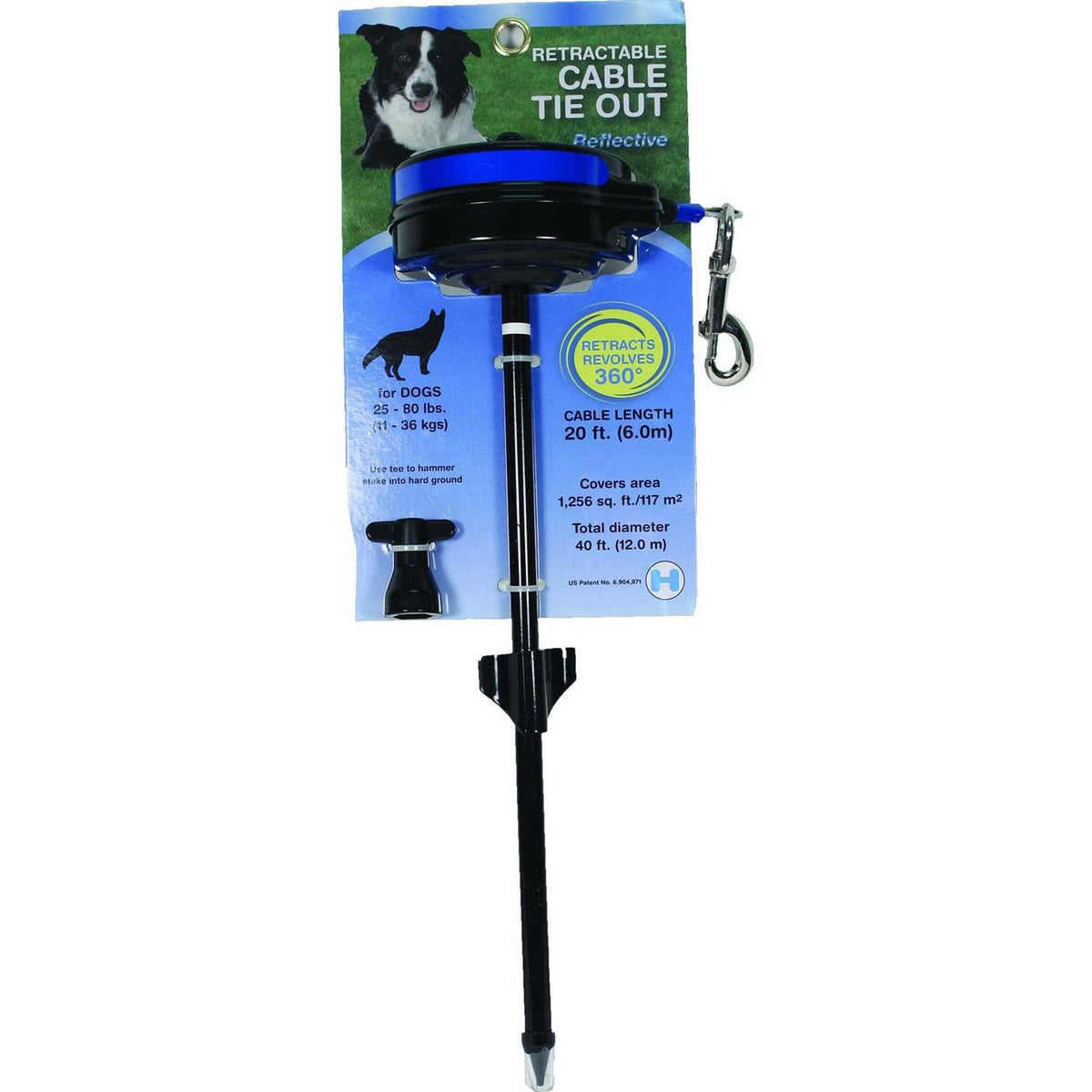 Retractable Tie-Out Stake Q72383