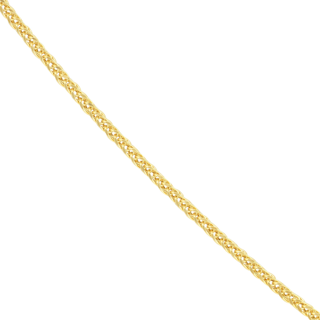 18" 1.25mm Hollow Square Wheat Chain Necklace Z327524