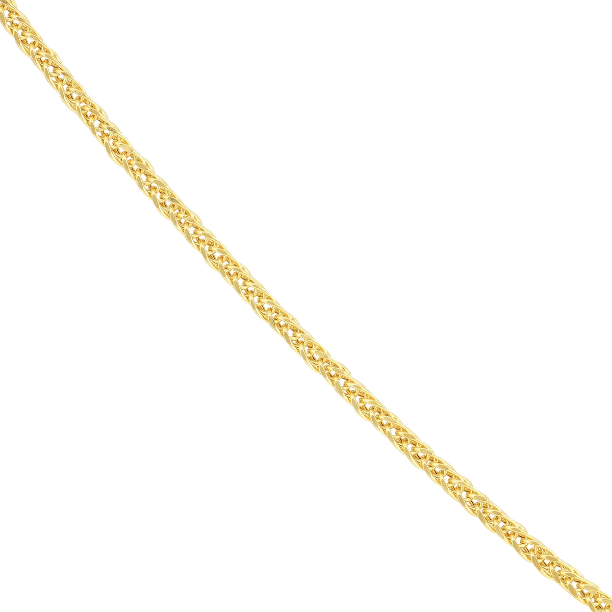 18" 1.25mm Hollow Square Wheat Chain Necklace Z327524