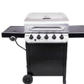 5-Burner Gas Grill Stainless Steel Black F668