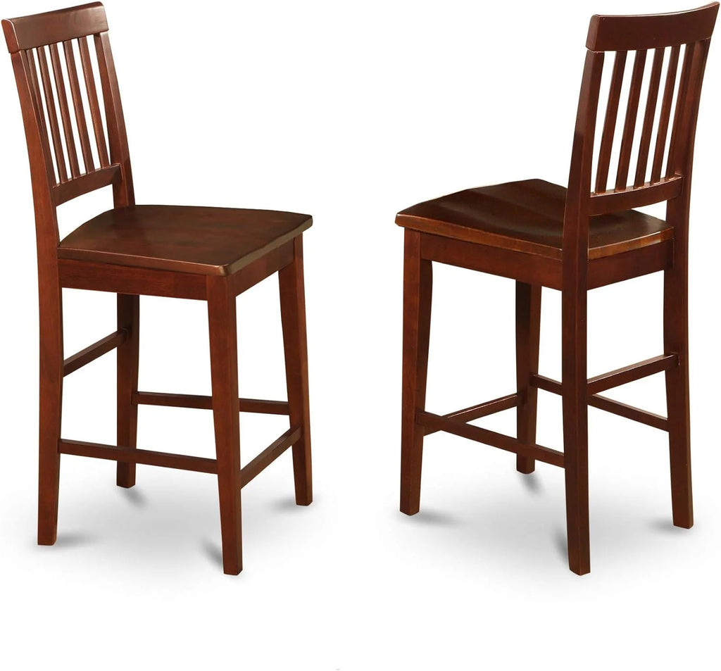 5 Piece Kitchen Counter Height Set with Round Pub Table and 4 Chairs F407924