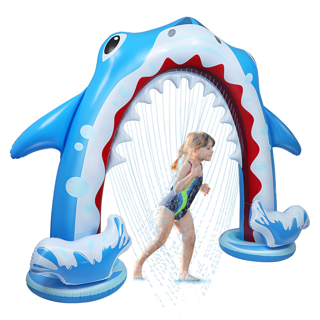 Inflatable Shark Sprinkler for Kids J811188