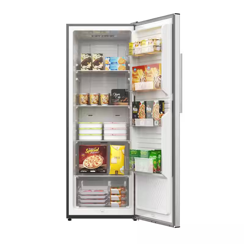 11 cu. ft. Convertible Upright Freezer/Refrigerator in Stainless Steel D51241