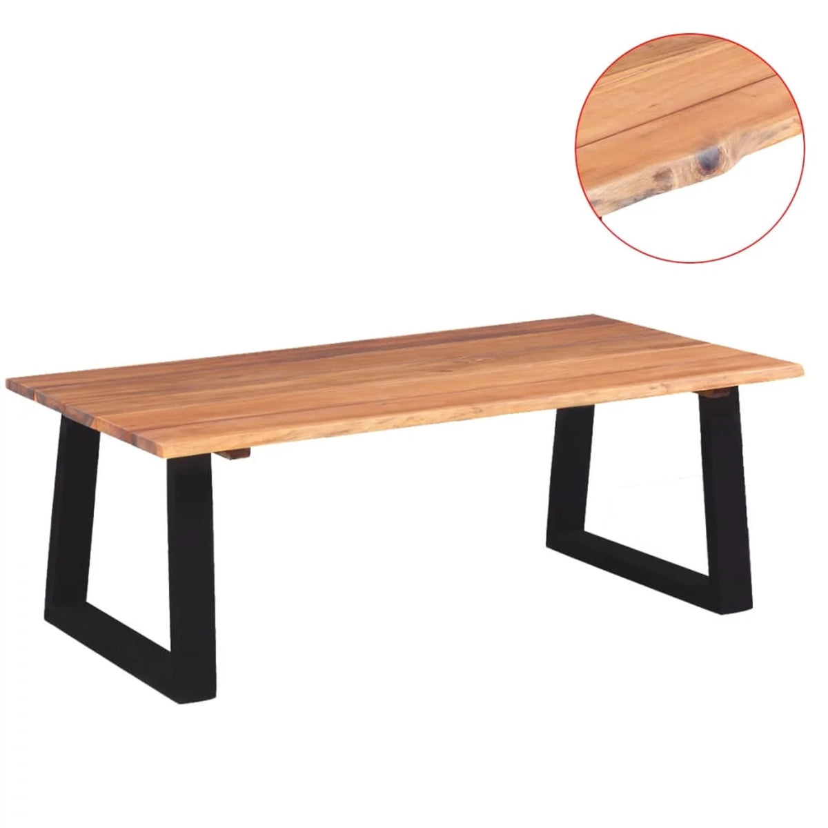 Solid Acacia Wood Coffee Table E308452