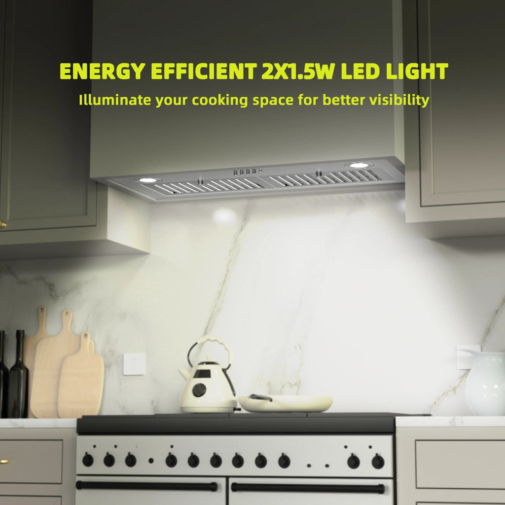 30 inch Built-in Kitchen Range Hood with Light W853