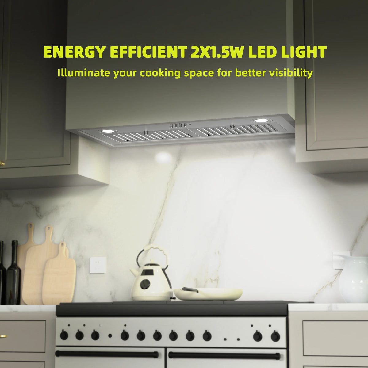 30 inch Built-in Kitchen Range Hood with Light W853