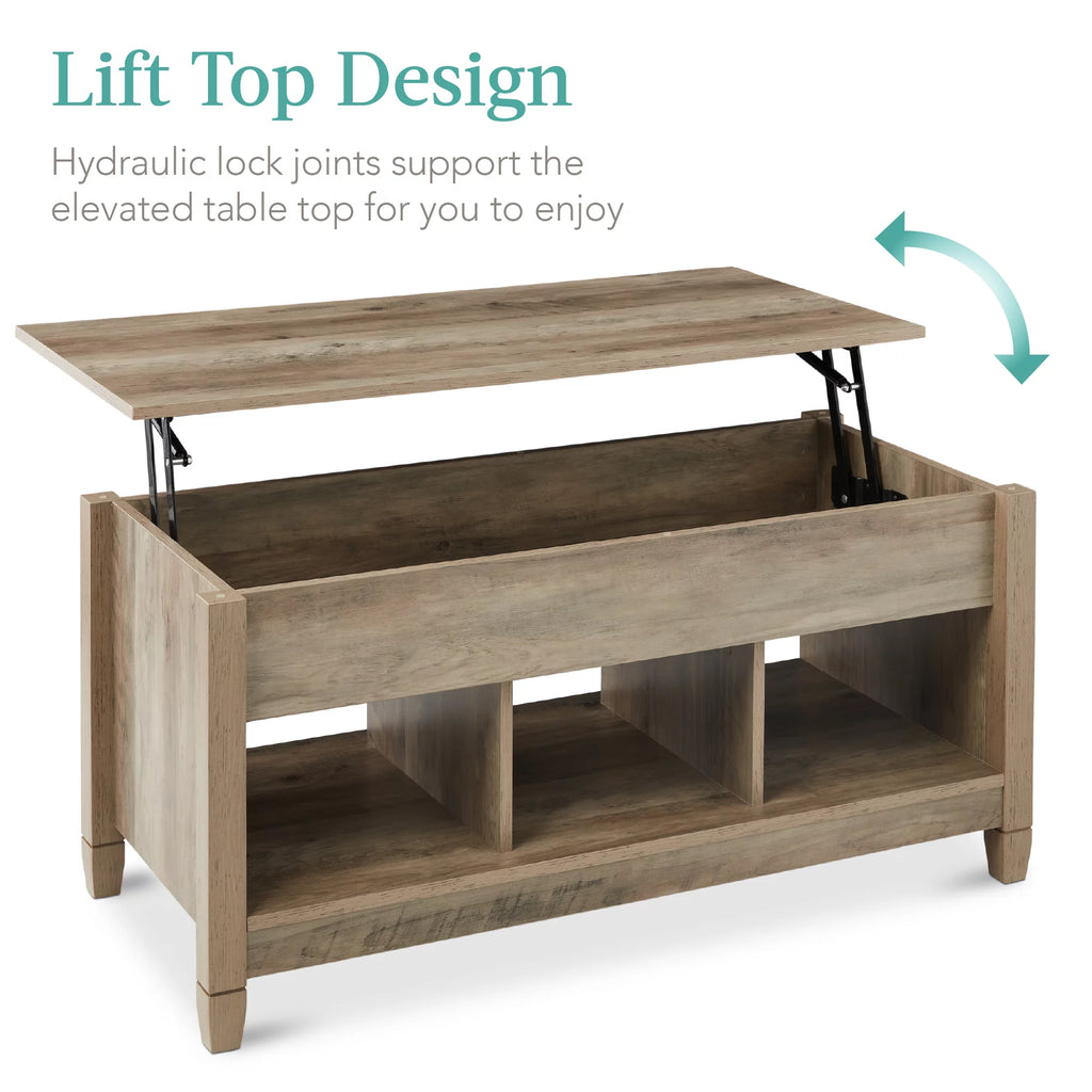 Lift Top Coffee Table with Hidden Storage C290811