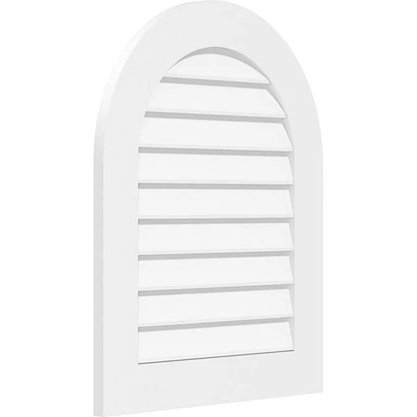Round Top Surface Mount PVC Gable Vent S154