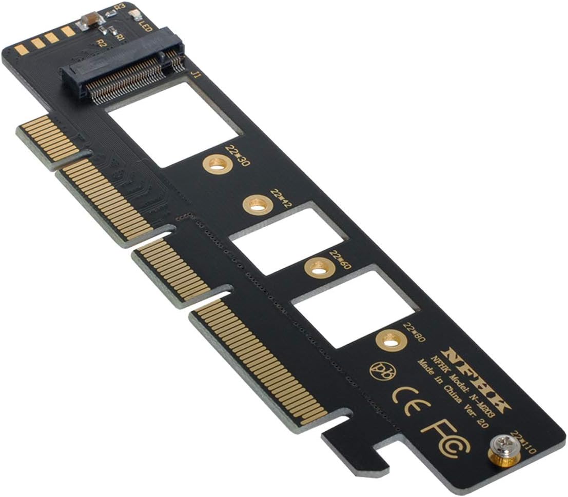 NGFF M.2 M-Key NVME AHCI SSD to PCI-E 3.0 16x 4X Adapter F6685