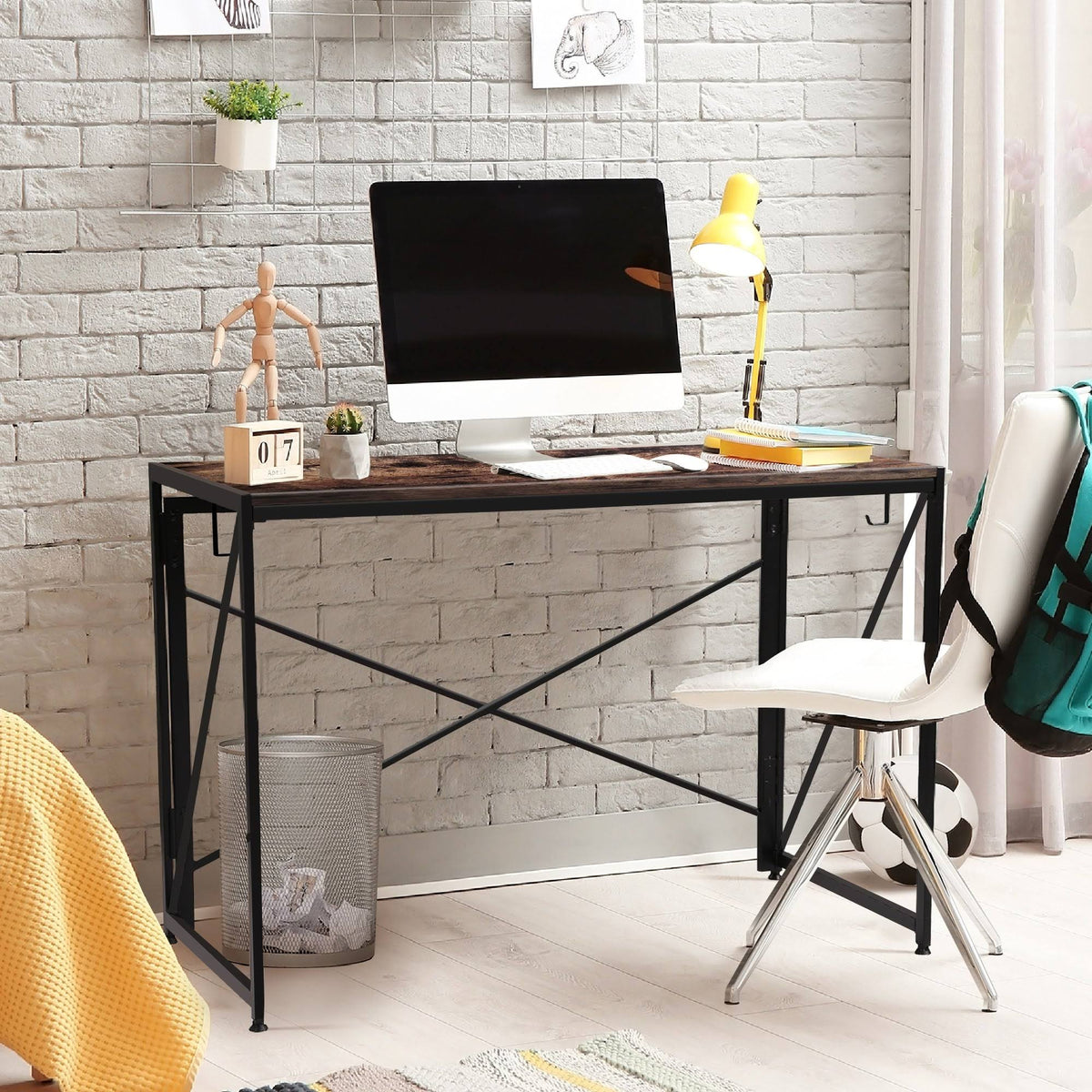 Rustic Folding Computer Desk E99305