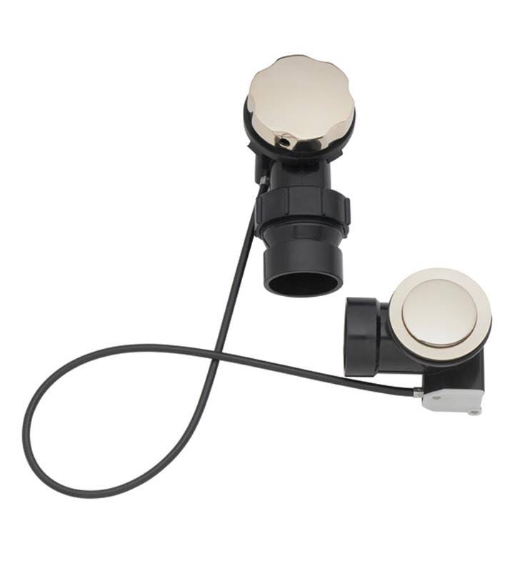 Waste and Overflow Cable Operated ABS - Satin Nickel P279