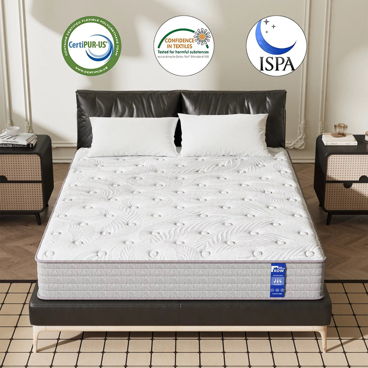 12 inch Full Size Gel Memory Foam Innerspring Mattress Y355