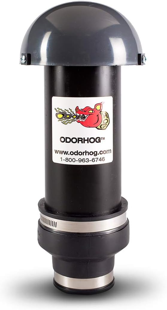 Black ABS Mushroom Cap Vent Stack Pipe Filter C919