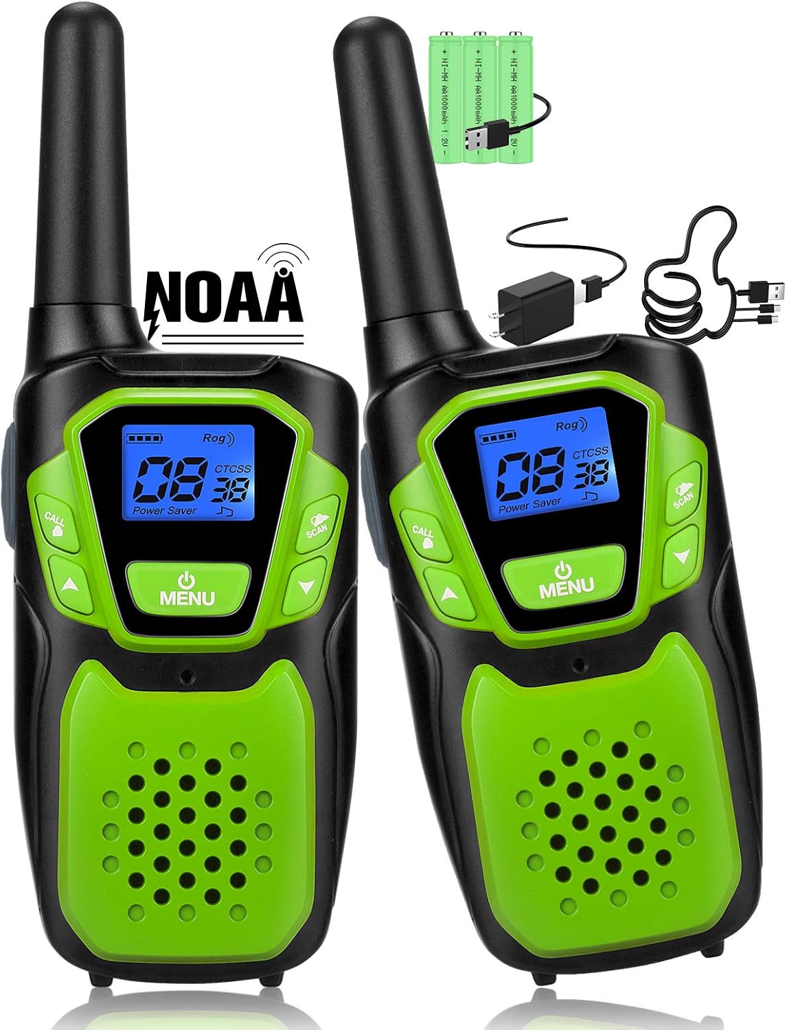 Rechargeable Walkie Talkies for Kids with Micro-USB Charger W85133