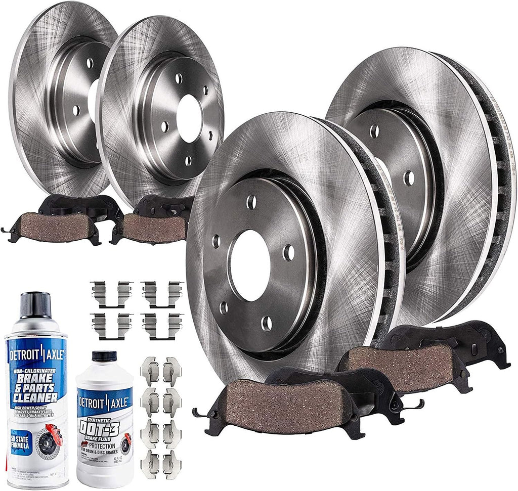 10pc Front and Rear Disc Rotor and Brake Pad Set S2906