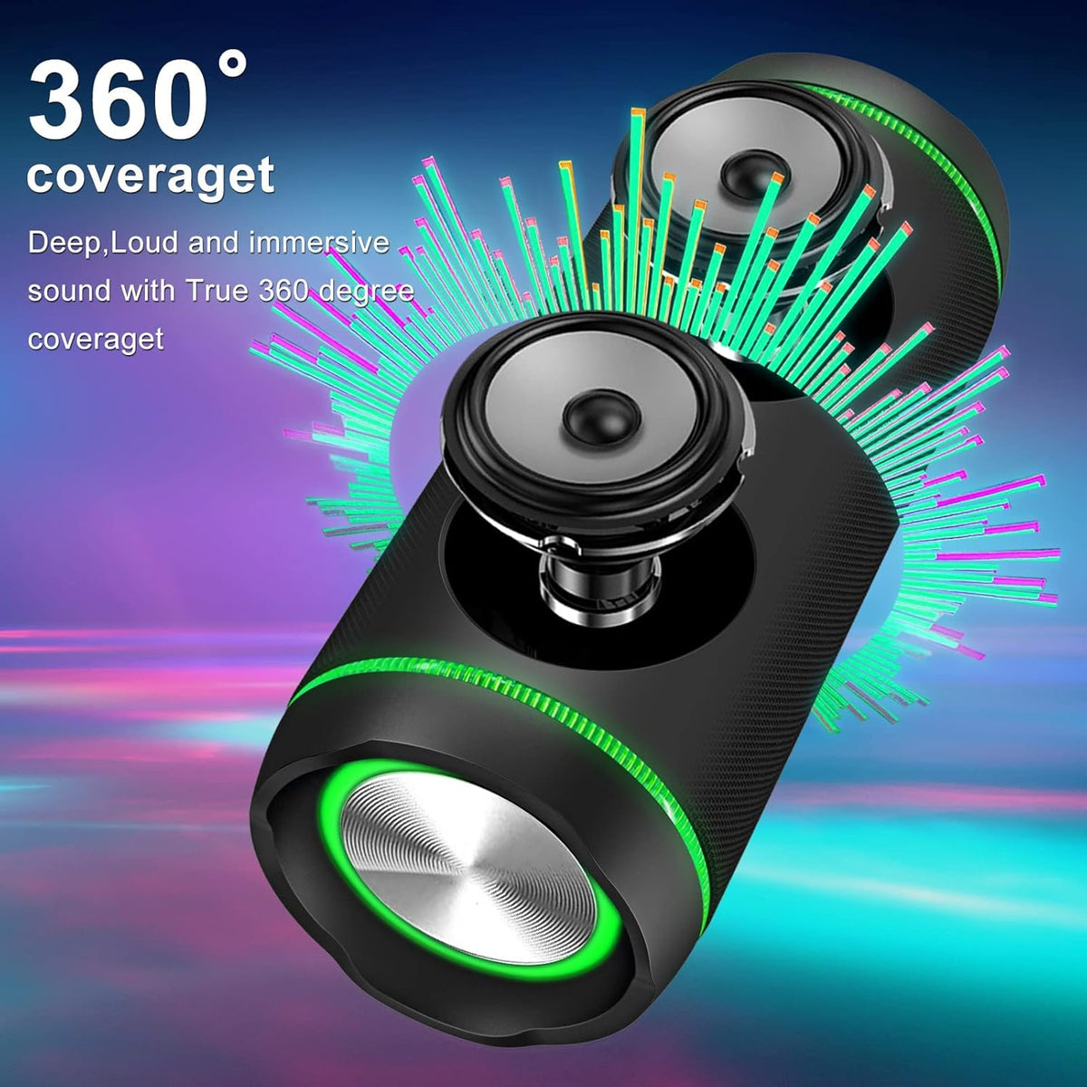 Portable Bluetooth Speaker 40 Watt - Black Z44059