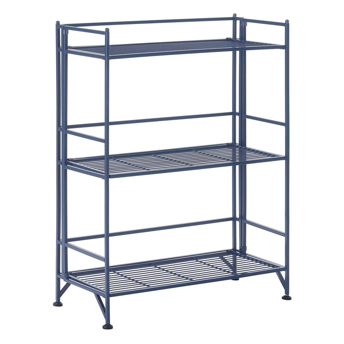 3 Tier Wide Folding Metal Shelf D412