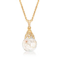 Floating Opal Pendant Necklace in 14kt Yellow Gold J4677