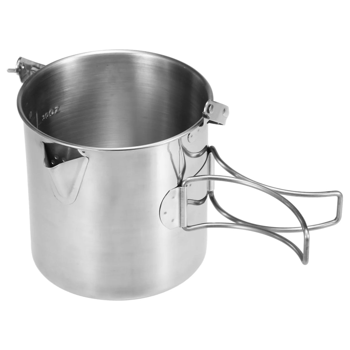 1L Stainless Steel Cooking Kettle with Foldable Handle J264703